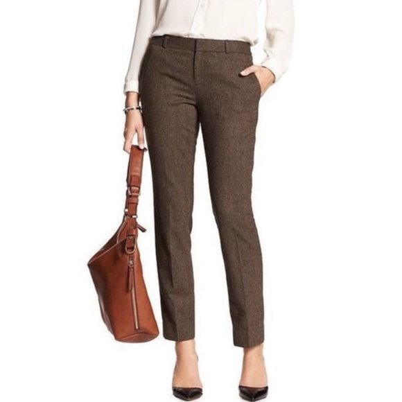 Banana Republic Pants - Banana Republic Reegan Herringbone Tweed Pants